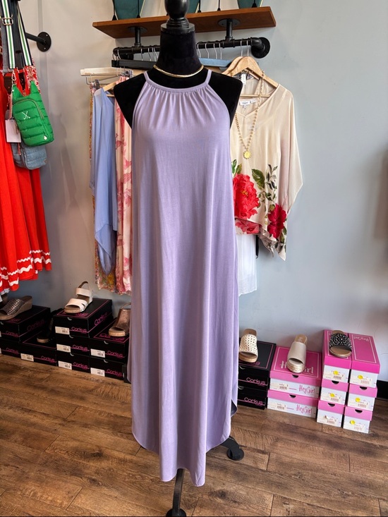 Double Zero Dresses & Skirts - Double Zero Lilac Halter Maxi Dress